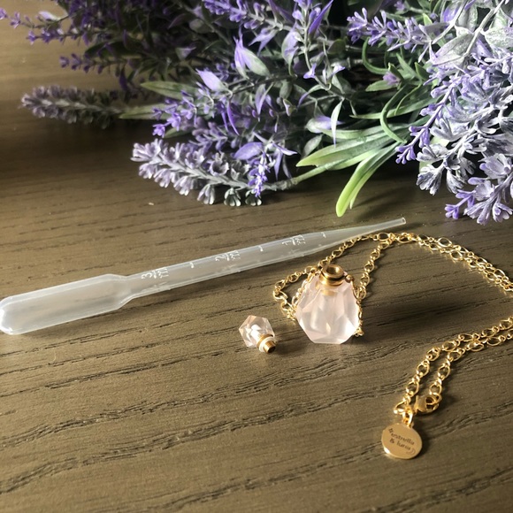 💖Rose Quartz Bottle Necklace 💖 - Picture 3 of 3
